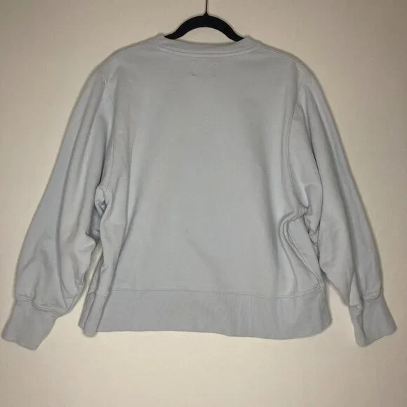 AYR All Year Round The Sweatshirt Crewneck Light Blue Small Classic 100% Cotton - Picture 10 of 12